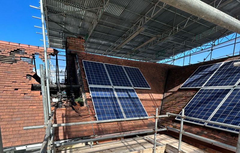 Tin Hat Roof Scaffolding for Strandor Roofing Bromsgrove